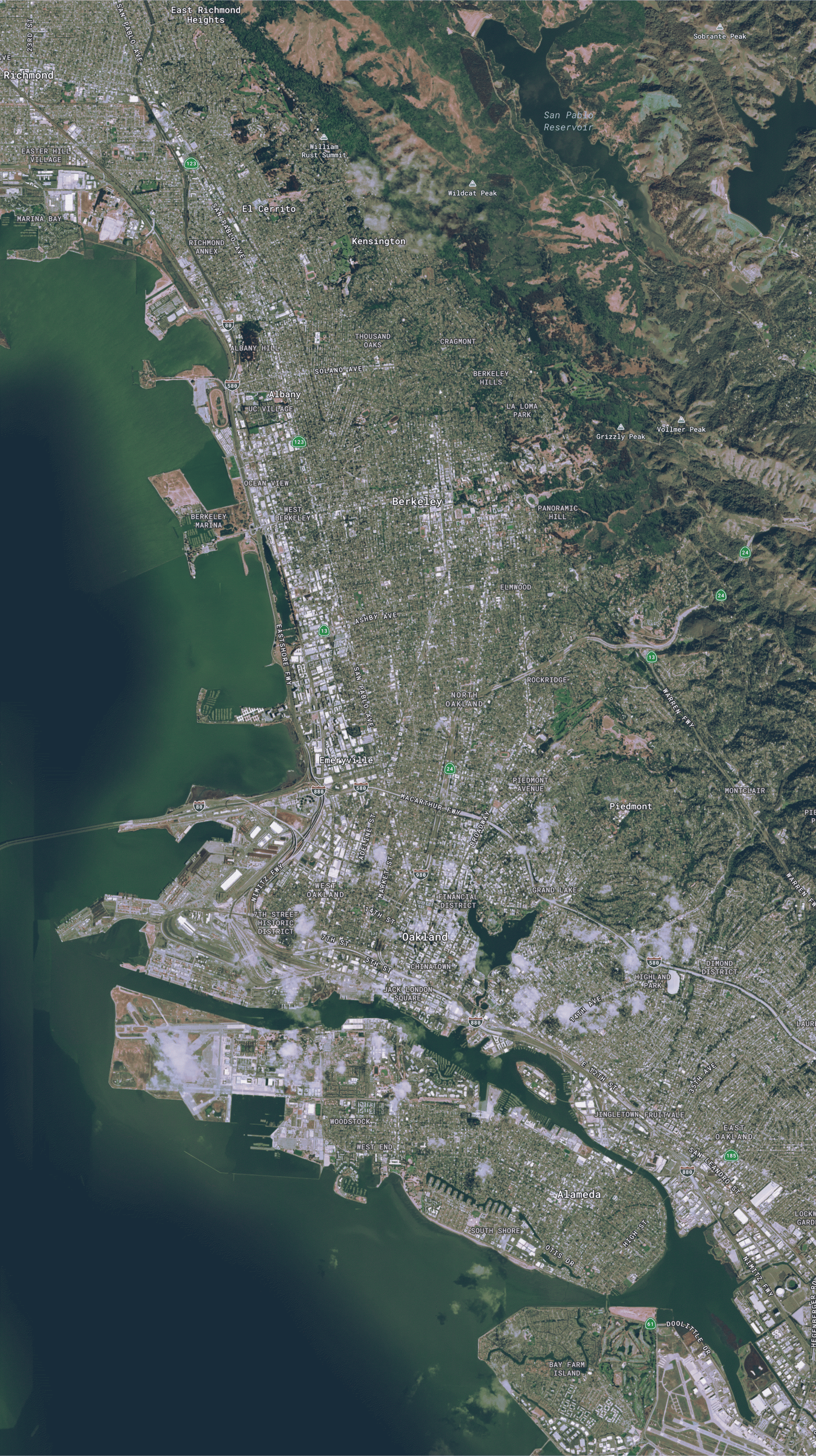 East Bay map